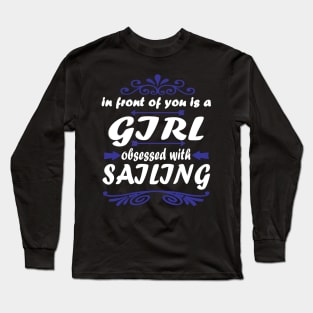 Sailing sailboat women sea gift sailing trip Long Sleeve T-Shirt